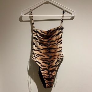 Forever 21 one piece swimsuit. NWT. Tiger print